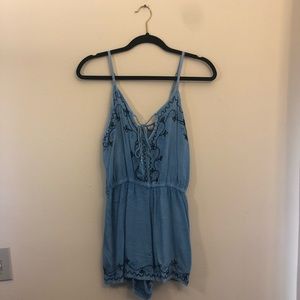 Denim romper